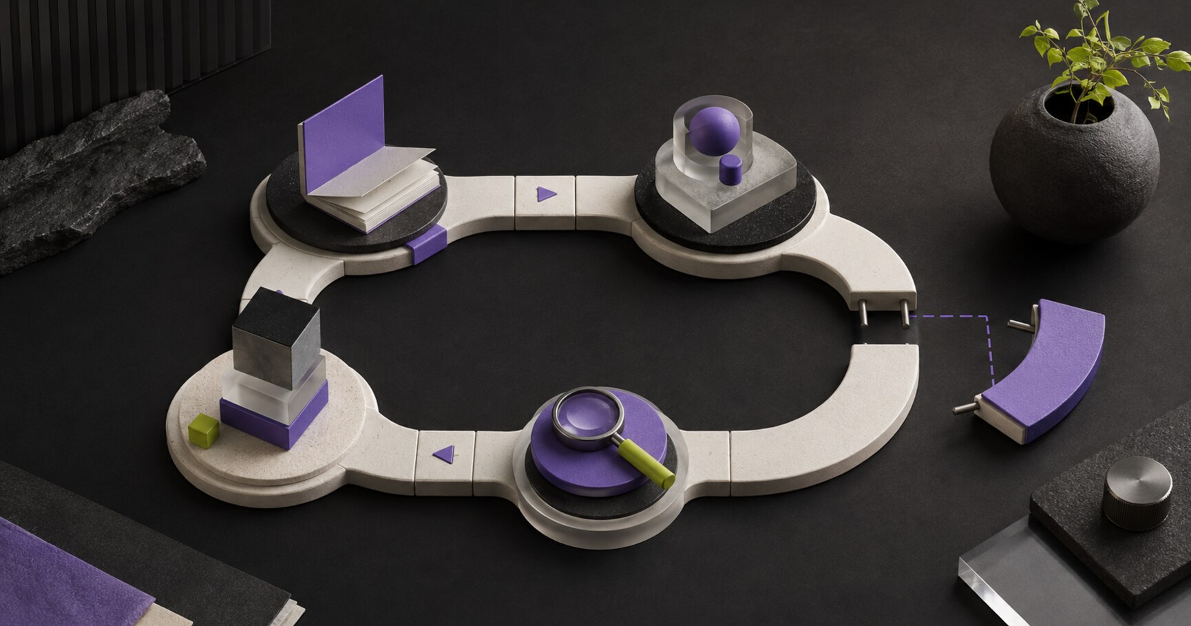 A tactile learning cycle with small checkpoints and room to adjust the route